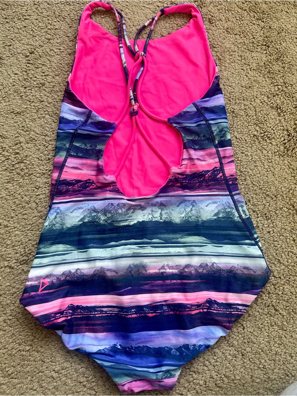 Girls Ivivva by Lululemon Reversible Strappy Back One Piece Swimsuit - Picture 2 of 4